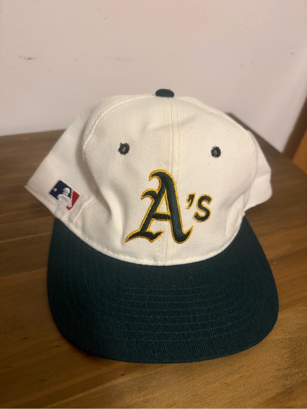 Vintage Sports Specialties Oakland As Hat Snapback Plain Logo Black Dome MLB